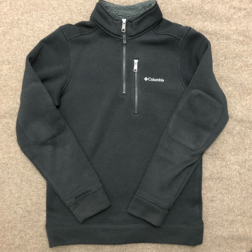 Heavyweight columbia zip up fleece sweater